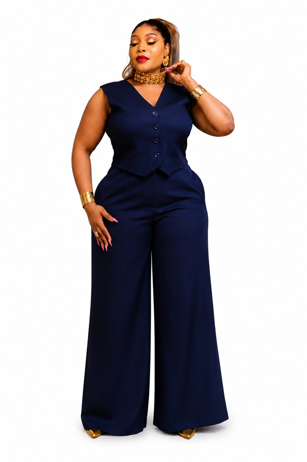 Ensemble Tailleur Sans Manches